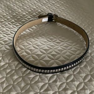 Black studded belt